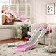 image 5 of AIYAPLAY Kids Slide for Bed, Sofa, Easy to Assemble, Pink