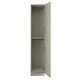 image 2 of Classic Square Panel Sage Green Single Wardrobe with Double Rail Green
