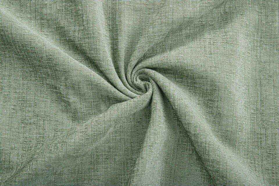 image 1 of Amberley - Thermal Interlined Chenille Curtains - Eyelet - 100% Polyester (Sage, Cushion Cover 18'' x 18'' (Single)) | Green | Green