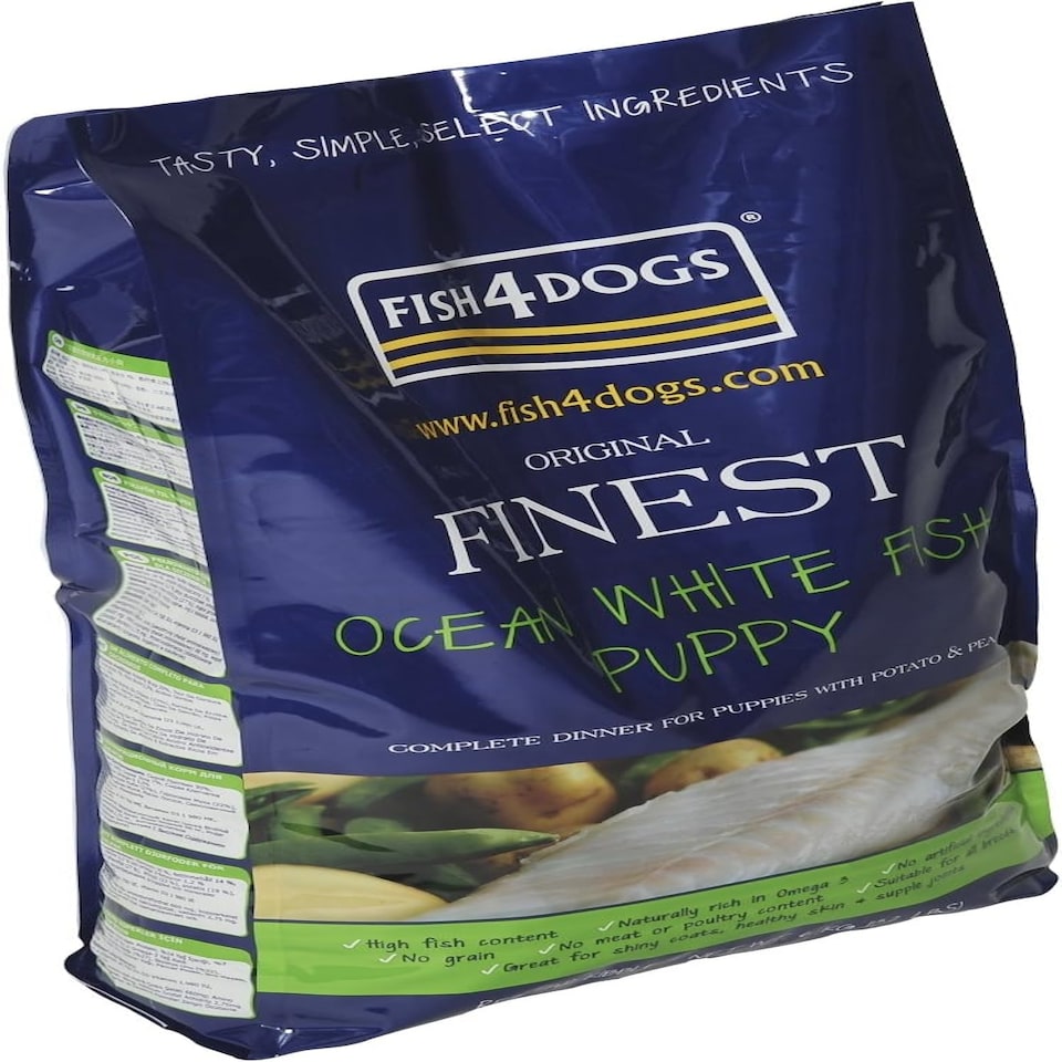 image 1 of Fish4Dogs Finest Complete Small-Bite White Fish Dry Mix for Puppy, 1.5 kg