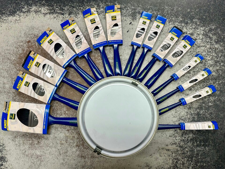 image 1 of 15 Jumbo Pack Paint Brush Set DIY Home Decorating Painting Professional Brushes