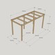 image 4 of Garden Pergola 6 Posts - Wood - L240 x W420 x H270 cm - Rustic Brown