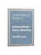 image 4 of Durable DURAFRAME Self Adhesive Magnetic Signage Frame | 2 Pack | A4 Silver | Silver