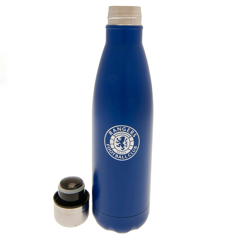 image 1 of Rangers FC Stainless Steel 500ml Thermal Flask - Blue/Silver - One Size