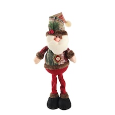 Living and Home Santa Claus Standing Doll Plush Toy  Christmas Ornament