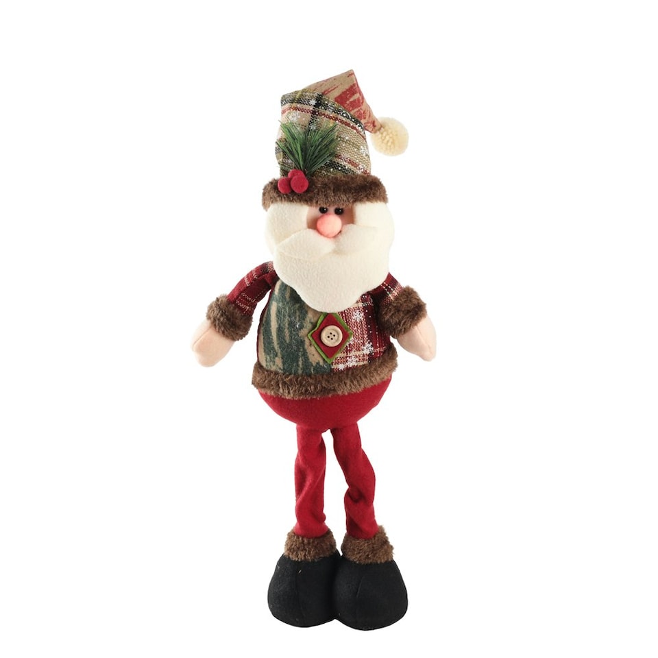 image 1 of Living and Home Santa Claus Standing Doll Plush Toy  Christmas Ornament