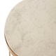 image 3 of Shalimar Round Marble Top Side Table Gold