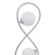 image 5 of Lena 2 Light Matte Silver Table Lamp Chrome