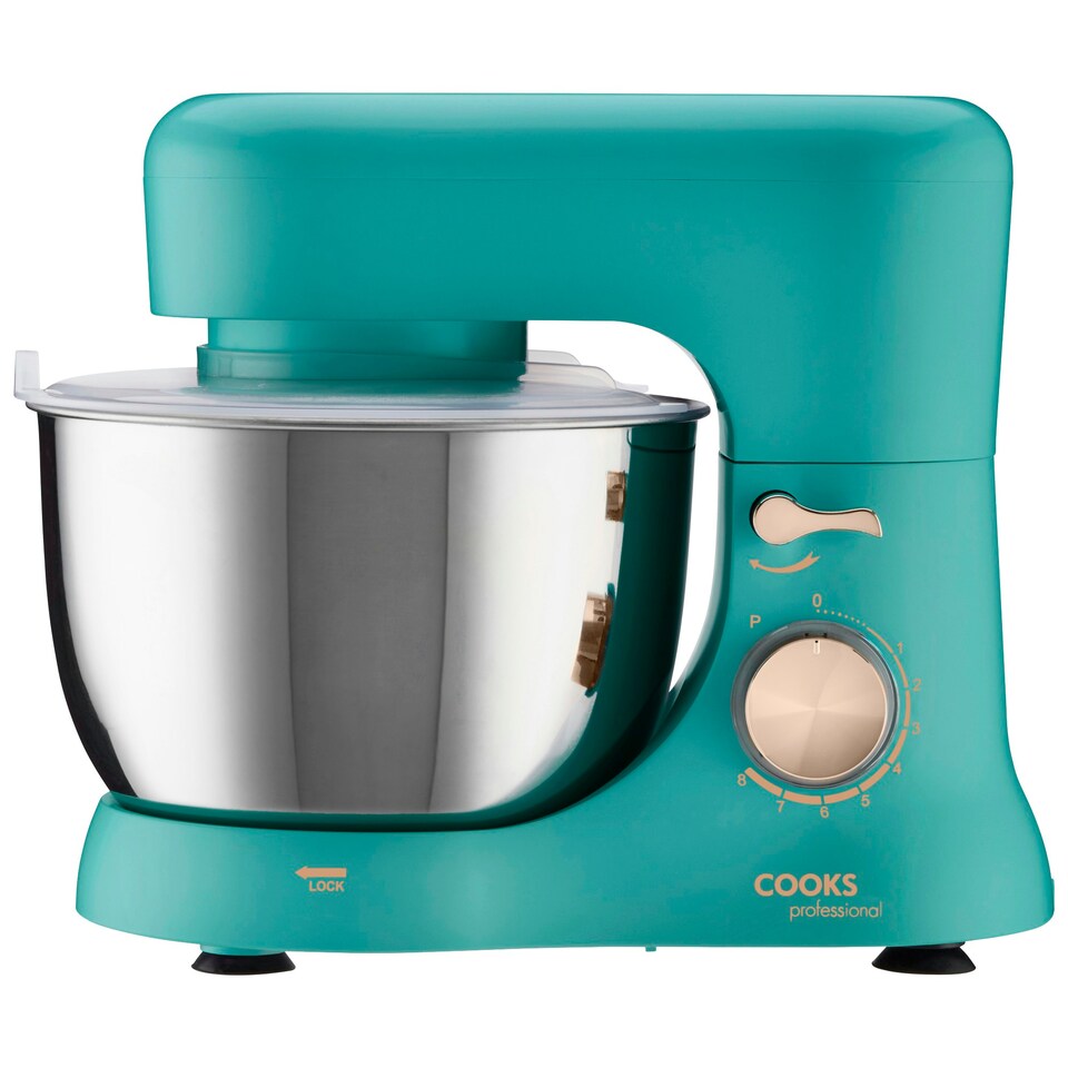 image 1 of Cooks Professional Stand Mixer | 1000W | 4.5 Litre Mixing Bowl | 8 Speed Settings | Teal