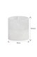 image 4 of Showerdrape Bianco Frost Onyx White Bathroom Accessory Set - Soap Dish & Toothbrush Holder | White | White | 1