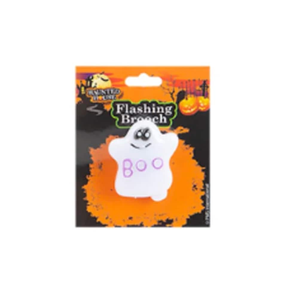 Ghost Halloween Flashing Pin Brooch