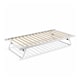 image 1 of Daybed Trundle Frame Metal 3ft Single with 1 Mattress Day Bed Guest Room Bedroom Living Room