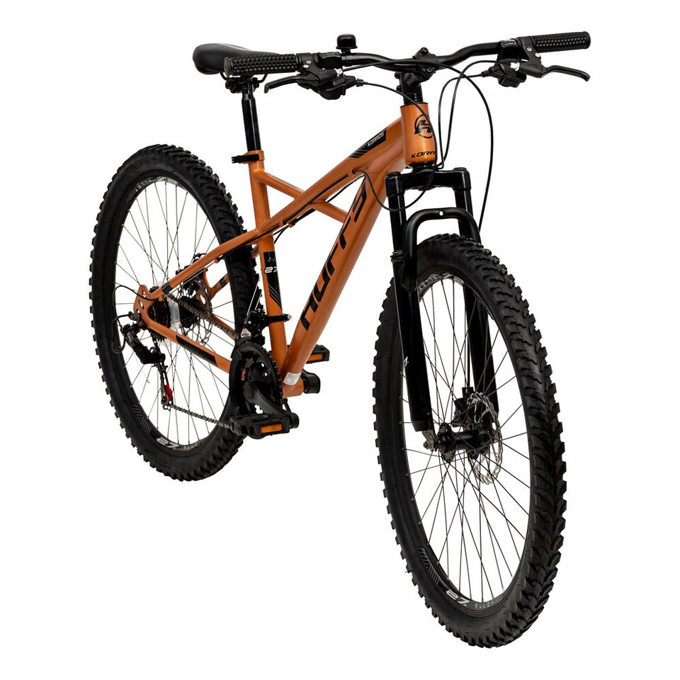 image 1 of HUFFY Korros 27.5-Inch 21-Speed Bronze Hardtail Mountain Bike (26722W)