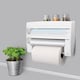 image 2 of Metaltex 4-in-1 Kitchen Roll Holder Dispenser - White
