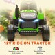 image 3 of AIYAPLAY Ride on Tractor with Trailer, 12V Electric Vehicle with Remote Control, Ride on Car for Kids with Music, Shifter, Start-Up Sound for Ages 3-8 Years | Green