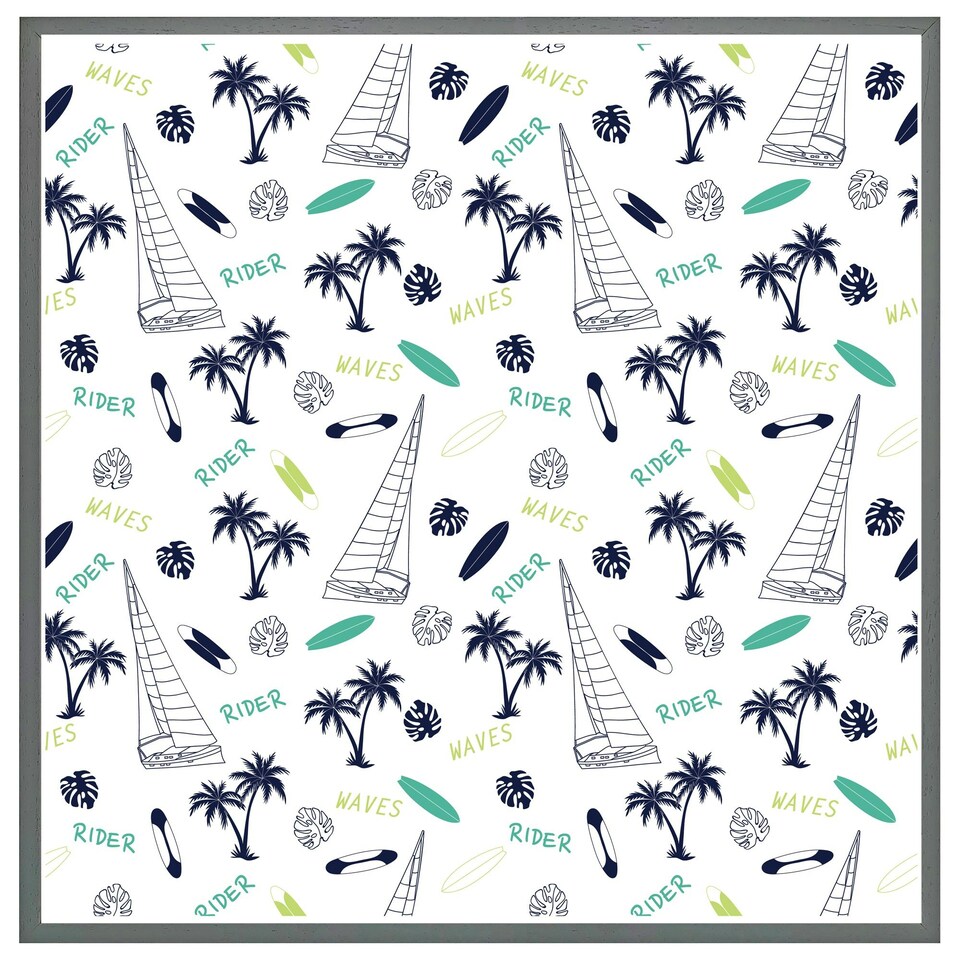 image 1 of Waves rider (Picutre Frame) White | L