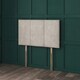 image 1 of 3 Panel Charcoal Grey Coniston Headboard Grey | 4FT Small Double 20"inch Headboard