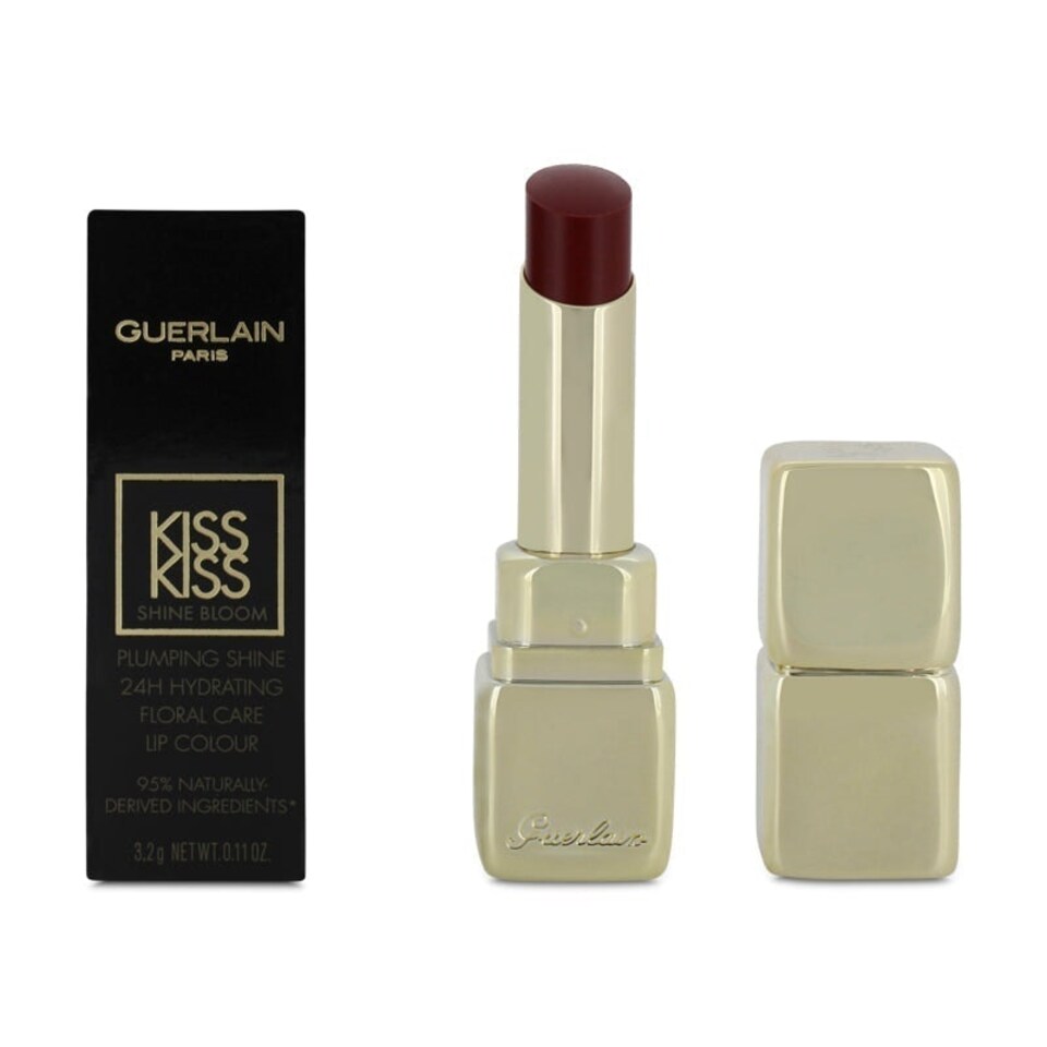image 1 of Guerlain KissKiss Shine Bloom Plumping Shine Red Lipstick 739 Cherry Kiss N/A