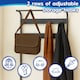 image 3 of Harbour Housewares Curved Steel Coat Rack with Shoe Storage Bench - Coat Rack Coat Stand Hat Stand Hooks Shoe Storage Clothing Rail Unit S