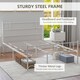 image 7 of HOMCOM Double Metal Bed Frame w/ Headboard & Footboard, Bedroom Furniture