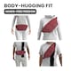 image 4 of CabinZero Bum Bag 2L, Anti-Theft RFID Blocking Travel Hip Pack | Red | Napa Wine