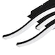 image 4 of EGLO Basic Cabezas-E Black Steel & Plastic 3 Flame Wall/Ceiling Light, 3000K