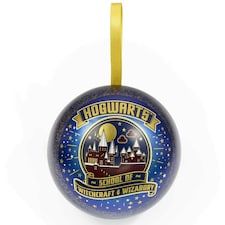 Harry Potter Hogwarts Castle Christmas Bauble - Royal Blue/Gold - One Size