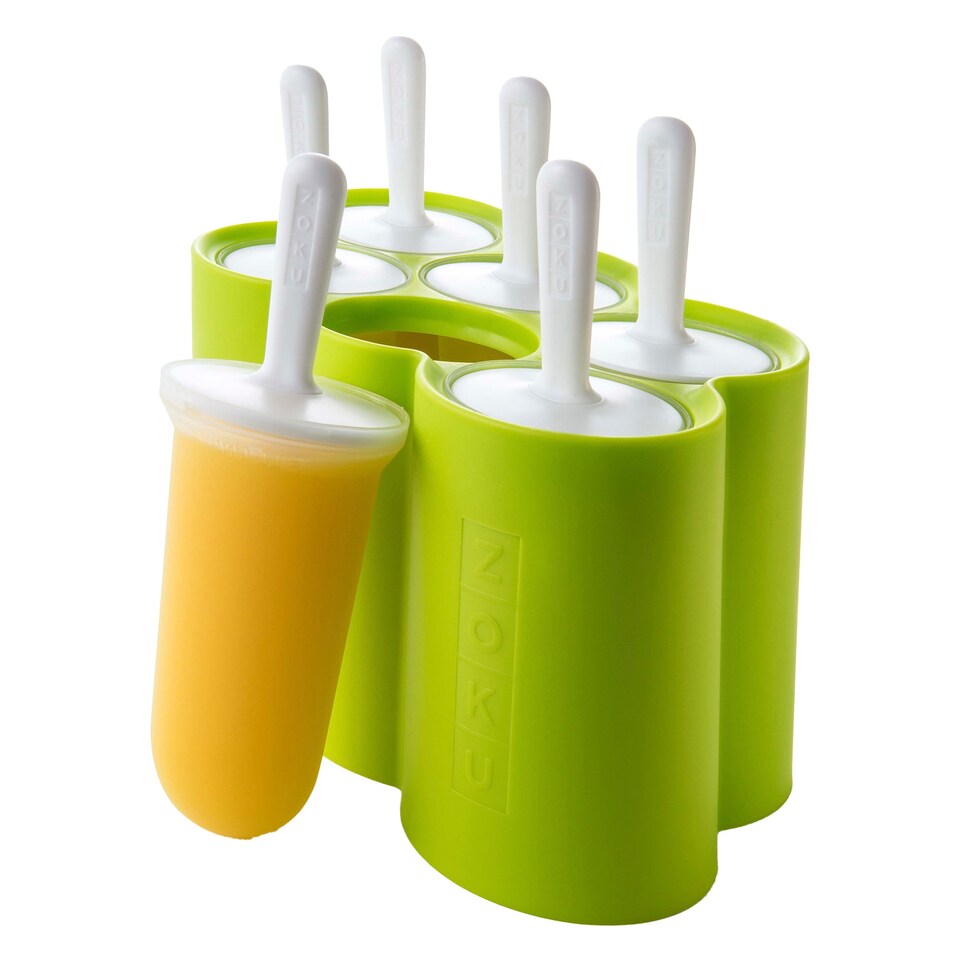 image 1 of Classic Ice Pop Mould - Set with 6 Sticks for Homemade Pops | Green | Green | One Size | 1