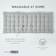 image 6 of Homescapes Garden Bench Cushion Luxury 3 Seater 100% Cotton Indoor Outdoor Seat Pad Grey | 143 x 48 cm
