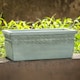 image 1 of Primrose Concrete Capri Trough Outdoor Planter in Dark Green 50cm