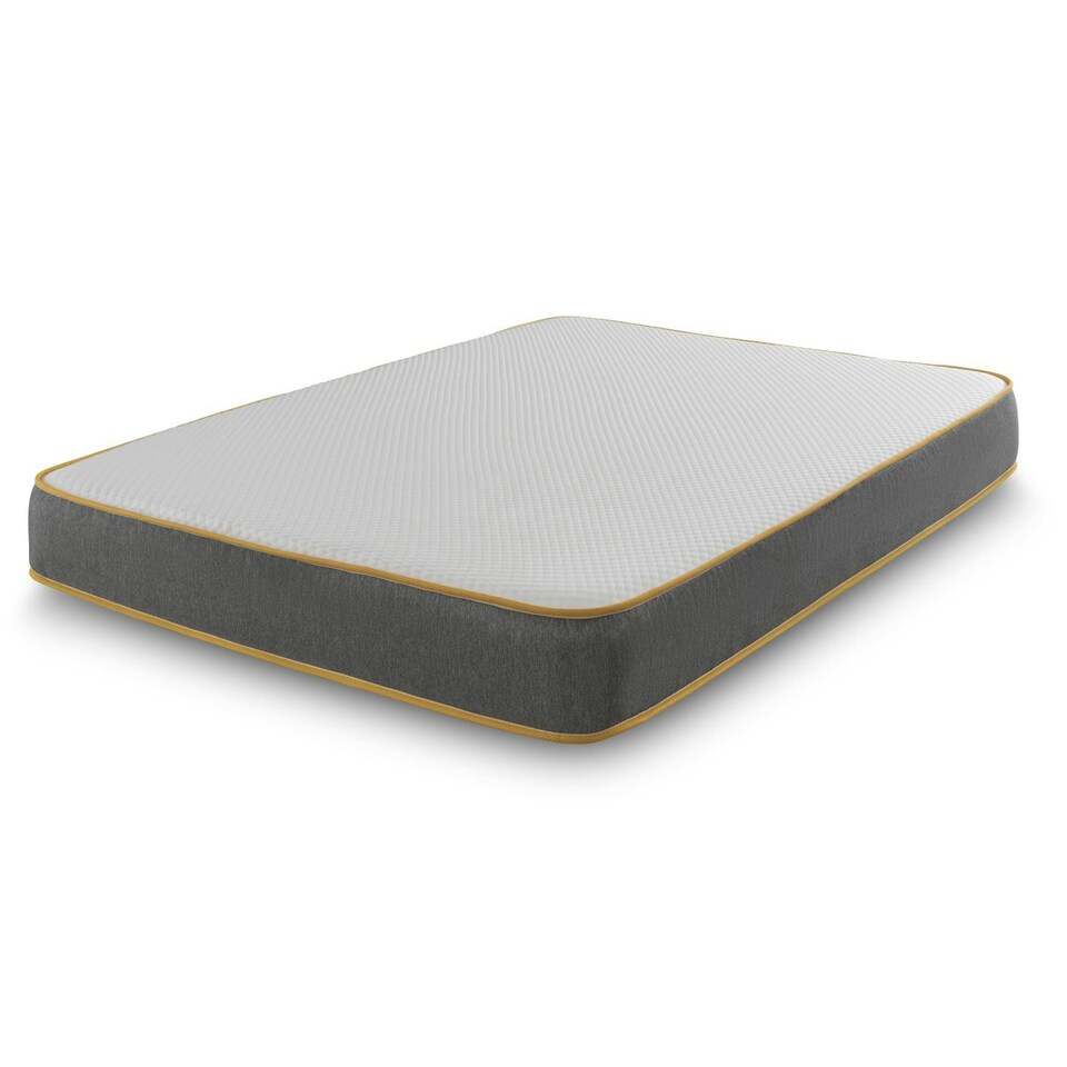 image 1 of The Saffron Comfort All Foam Mattress - 8 inch Deep Memory and Supportive Foam | Grey | European Single