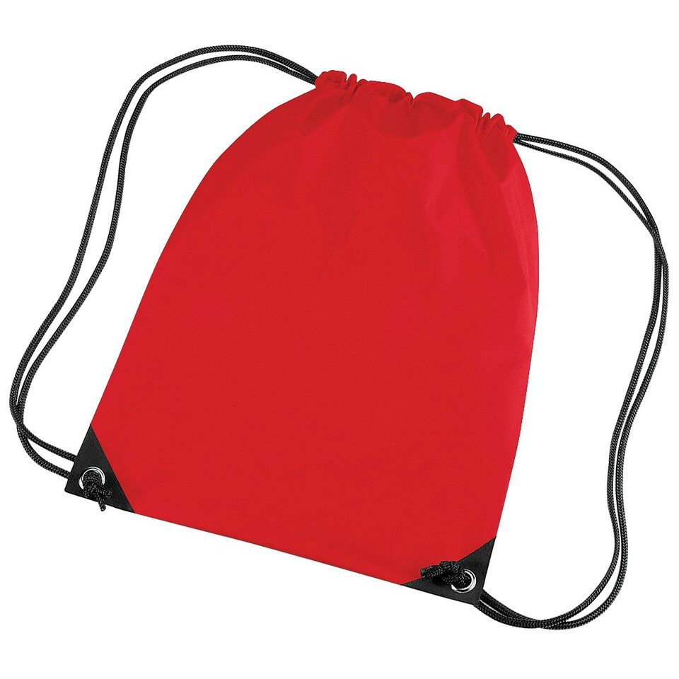 image 1 of Bagbase Premium Gymsac Water Resistant Bag (11 Litres) - Classic Red - One Size Red | One Size