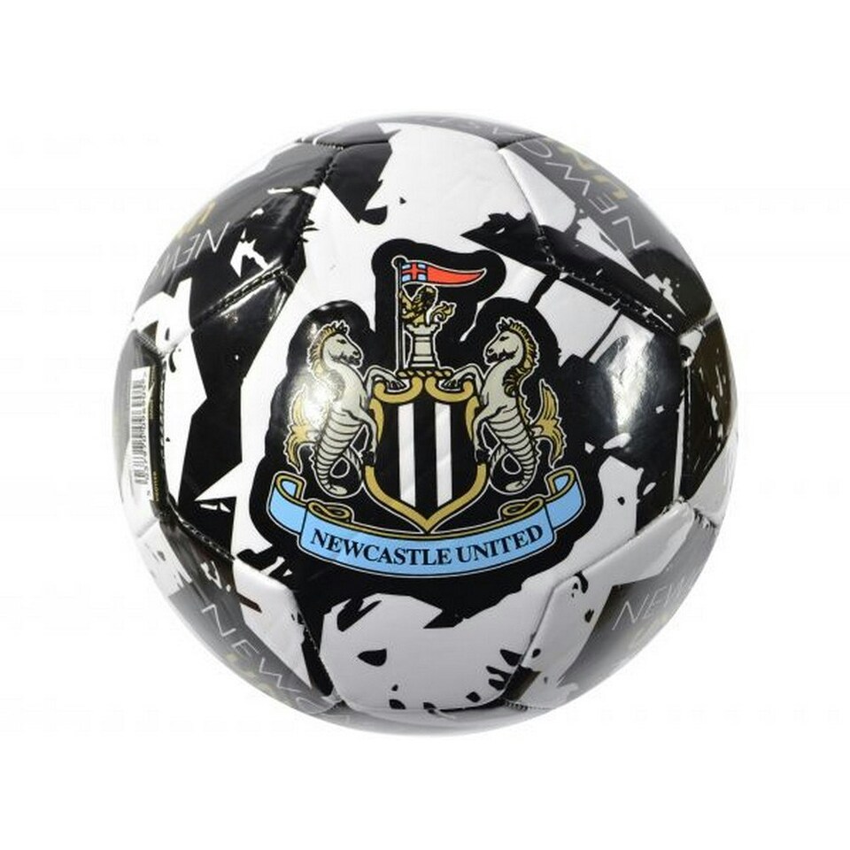 Newcastle United FC Graffiti Football - Black/White/Gold - 5