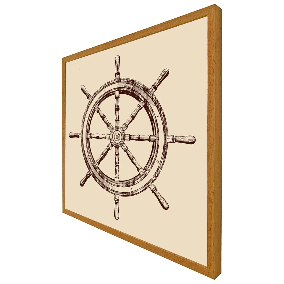 image 1 of Ship wheel (Picutre Frame) Grey | S