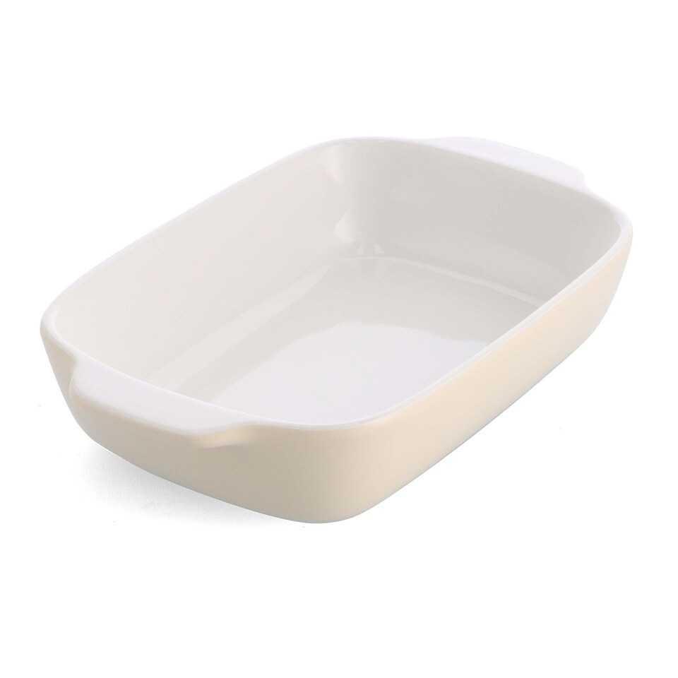 image 1 of KitchenAid Medium Baker with Bamboo Lid, Almond Cream