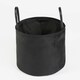 image 3 of OHS Velvet Storage Basket Home Modern Hamper Clothes Toys Organiser Fabric Bag Black