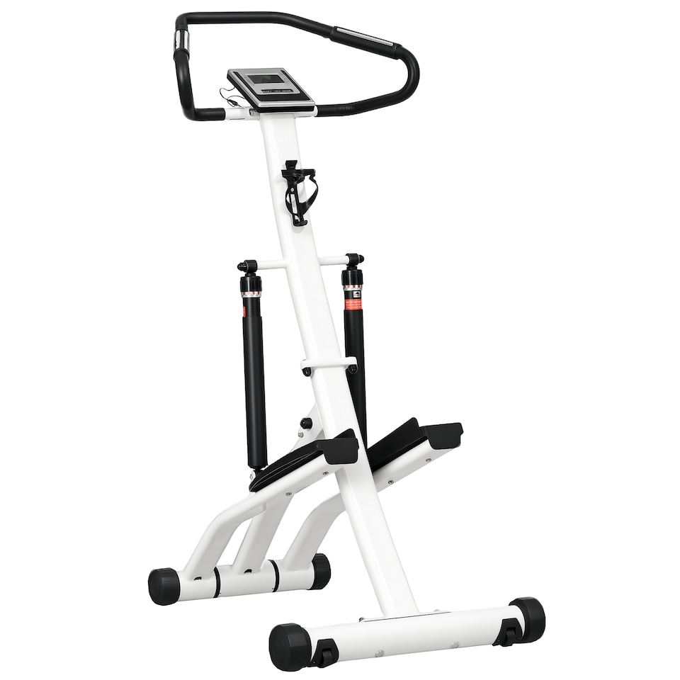 image 1 of SPORTNOW Stepper Machine with 12 Level Hydraulic Resistance, LCD Monitor