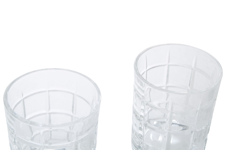 image 1 of Orsina Set of 4 Clear Drinking Glass Tumblers, Classic Crystal Whiskey Glasses with Sturdy Base, Drinking Glasses