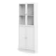 image 4 of Basic Tall Wide (4 Shelves) 4 Door Combination Unit in White
