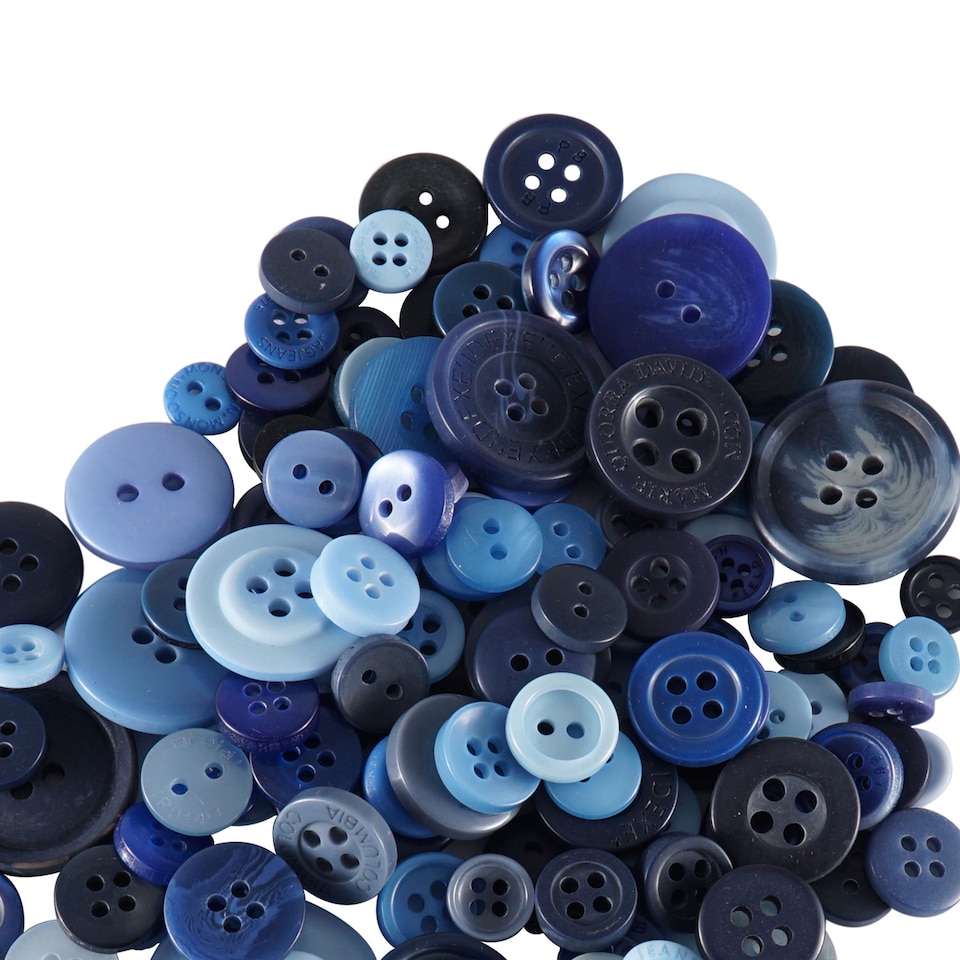 image 1 of 100g Round Resin Button, Assorted Sizes - 2 & 4 Holes