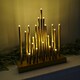 image 1 of 25cm Premier Christmas Candlebridge with 20 LEDs & Timer in Gold  Battery Operated