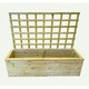 image 1 of Deluxe Extra Large Trough with Trellis - Timber - L58 x W183 x H52 cm - Partially Assembled