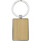 image 1 of Avenue Neta Rectangular Bamboo Keyring - Natural - One Size