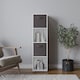 image 2 of 4 -Cube Tall Shelving Unit With Non Woven Inserts | White | White & Black | 1