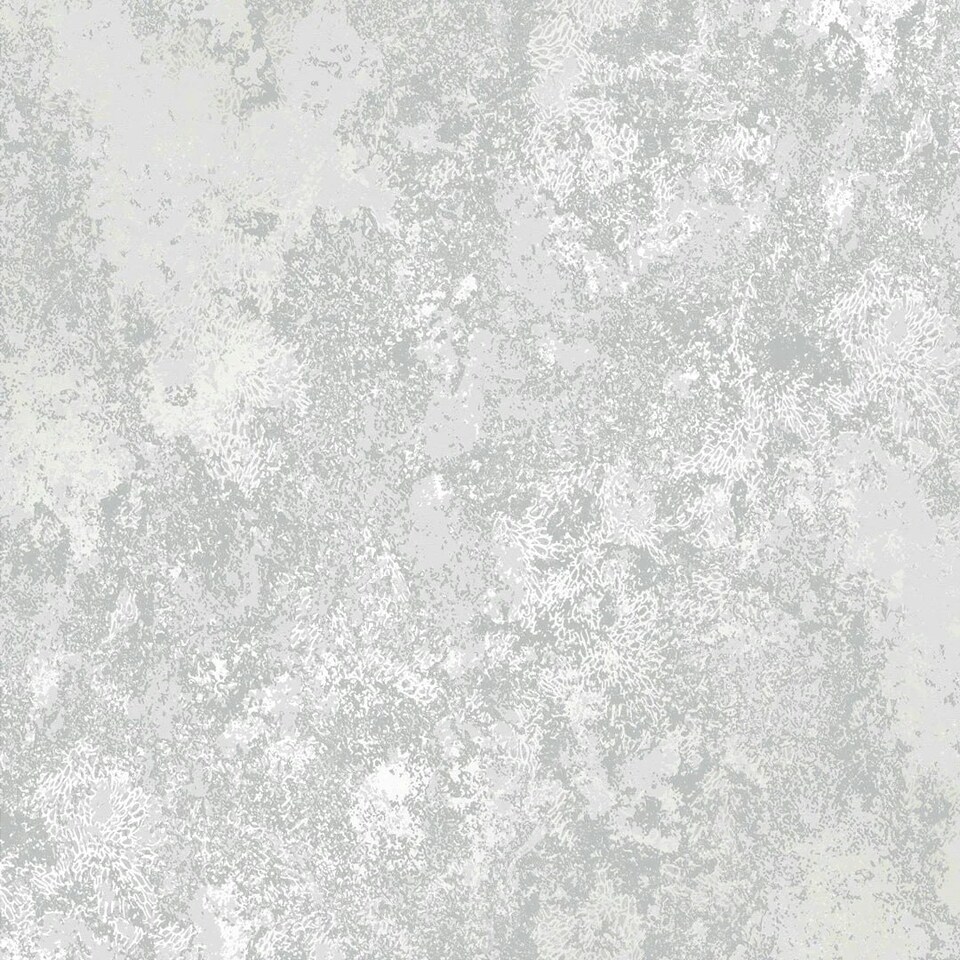 Sample of Turin Industrial Wallpaper in Soft Grey and Silver Multi