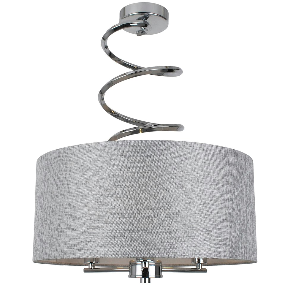 image 1 of Kasi Semi-Flush Ceiling Light Polished Chrome