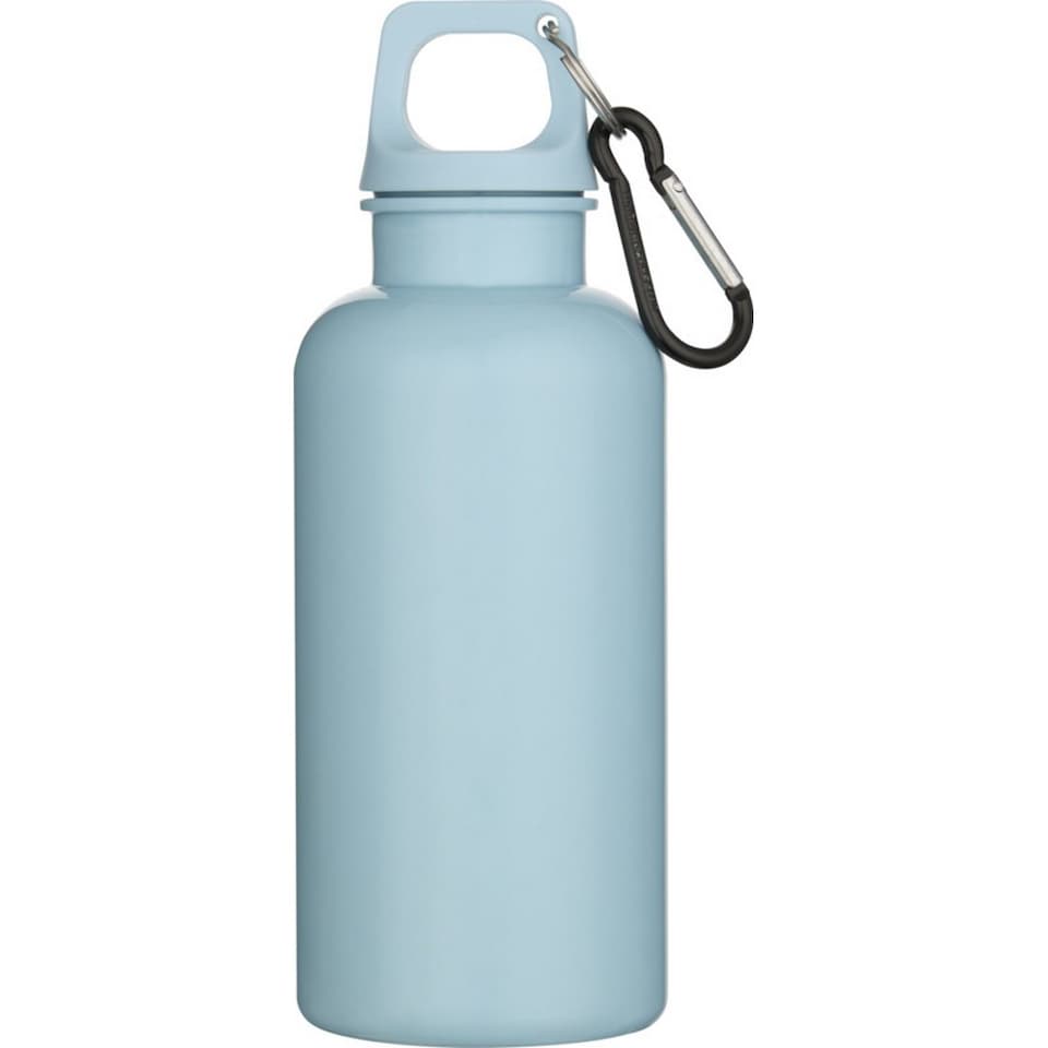 image 1 of Floso Oregon Solid Plastic Carabiner Clip 400ml Water Bottle | Blue | Cloud Blue | 1