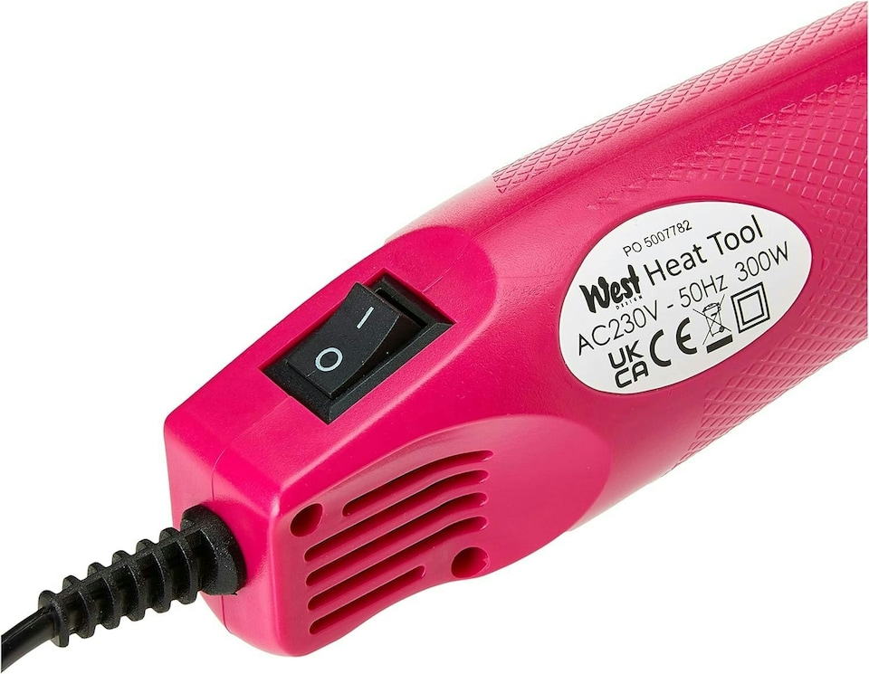 image 1 of Papermania Multi-Purpose Craft Heat Tool (UK Plug), Pink, 28.4cm