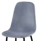 image 3 of Luxe Dining Chair 4pc Blue Mirage Wood Printed Coating Blue