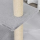 image 9 of PawHut Cat Tree Tower Indoor with Condo Sisal Scratch Post, 96cm Tall, Grey